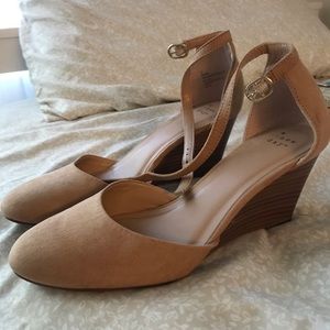A New Day Taupe Wedges